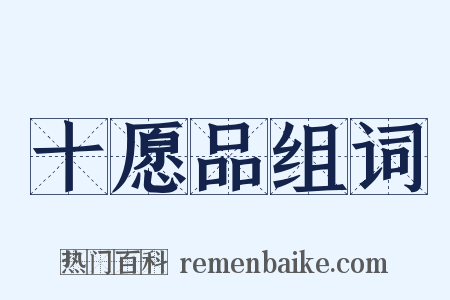 十愿品组词是什么意思的图片